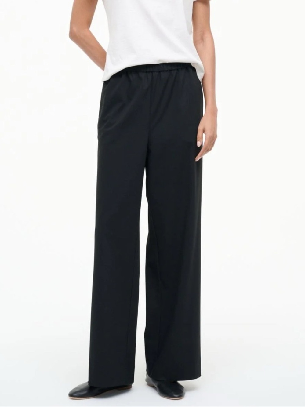 Black staud pants